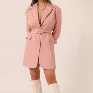 M.N.I Mauve Pink Blazer Dress